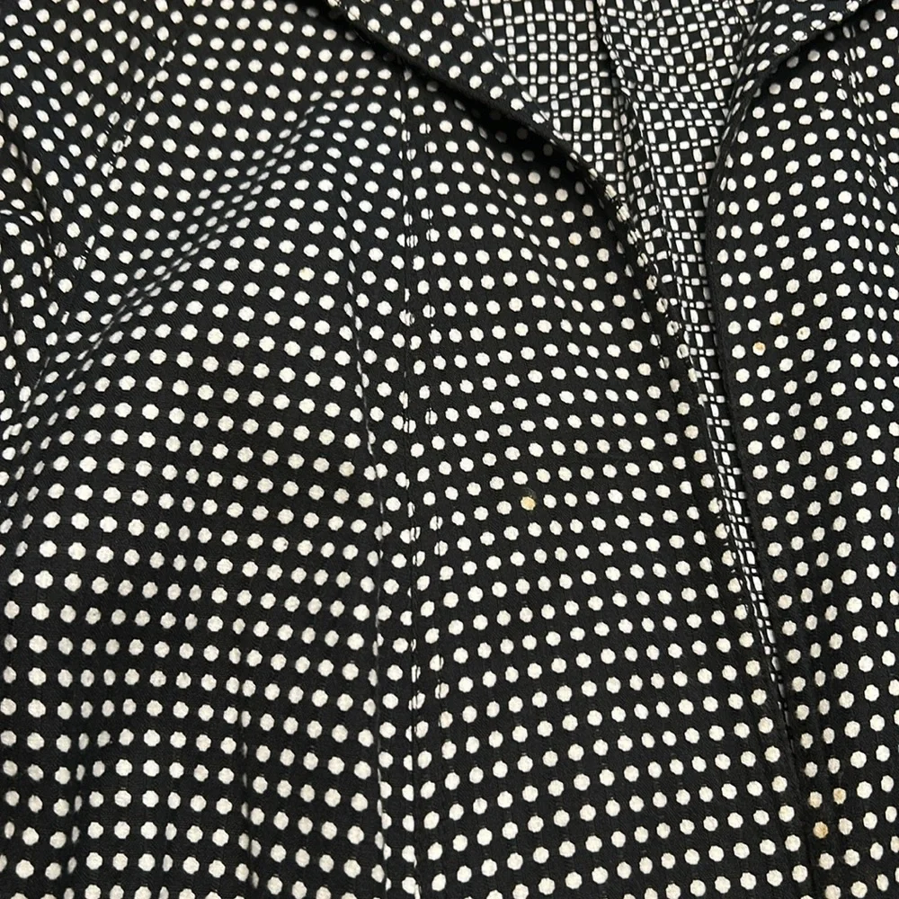 Peter Nygard Black White Polka Dot Jacket - Picture 7 of 12